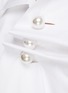  - KIMHĒKIM - ‘Venus’ Pearlescent Button Wrap Front Shirt