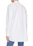 Back View - Click To Enlarge - KIMHĒKIM - ‘Venus’ Pearlescent Button Wrap Front Shirt