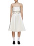 Main View - Click To Enlarge - KIMHĒKIM - ‘Neo-Emma’ Flapped Ribbon Embellished Wool Blend Midi Dress