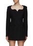 Main View - Click To Enlarge - KIMHĒKIM - ‘Grace’ Sweetheart Neck Wool Blend Double-Breasted Jacket Dress