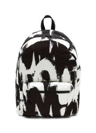 Main View - Click To Enlarge - ALEXANDER MCQUEEN - ALL OVER GRAFFITI PRINT BACKPACK