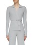 Main View - Click To Enlarge - LIVE THE PROCESS - ‘LEDA’ LONG SLEEVE SELF-TIE WAIST KNITTED CARDIGAN