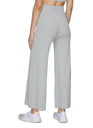 Back View - Click To Enlarge - LIVE THE PROCESS - ‘LEDA’ HIGH RISE WIDE LEG KNITTED PANTS