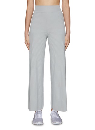 Main View - Click To Enlarge - LIVE THE PROCESS - ‘LEDA’ HIGH RISE WIDE LEG KNITTED PANTS