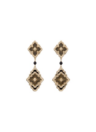 Main View - Click To Enlarge - BUCCELLATI - ‘OPERA TULLE’ DIAMOND ENCRUSTED 18K ROSE GOLD EARRINGS