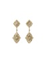 Main View - Click To Enlarge - BUCCELLATI - ‘OPERA TULLE’ MOTHER OF PEARL 18K YELLOW GOLD DIAMOND EARRINGS