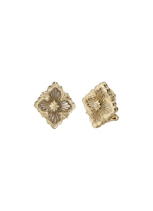 Main View - Click To Enlarge - BUCCELLATI - ‘OPERA TULLE’ MOTHER OF PEARL 18K YELLOW GOLD EARRINGS