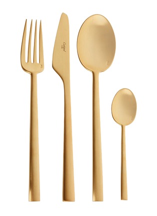 Main View - Click To Enlarge - CUTIPOL - RONDO 24 PIECE CUTLERY SET — MATTE GOLD