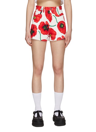 Main View - Click To Enlarge - KENZO - ALL OVER POPPY PRINT SHORTS