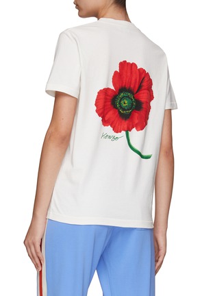 Back View - Click To Enlarge - KENZO - POPPY PRINT SHORT SLEEVE T-SHIRT