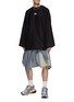 Figure View - Click To Enlarge - BALENCIAGA - LONG SLEEVE SPORTS EMBROIDERY JAPANESE JERSEY T-SHIRT