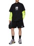 Figure View - Click To Enlarge - BALENCIAGA - SPORT EMBROIDERED ELASTIC WAISTBAND TRACKSUIT SHORTS