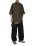 Figure View - Click To Enlarge - BALENCIAGA - Crinkled Layered Cotton Short-Sleeve Shirt