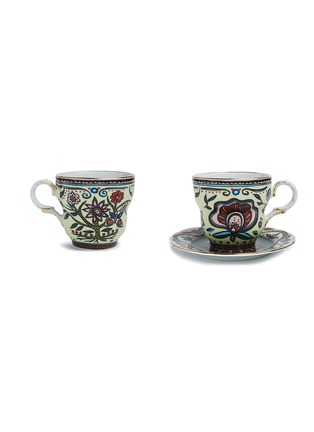 Main View - Click To Enlarge - LA DOUBLEJ - BIG MAMA TREE OF LIFE PRINT CUP AND SAUCER — SET OF 2