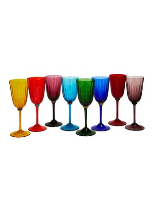 Main View - Click To Enlarge - LA DOUBLEJ - RAINBOW WINE GLASSES — SET OF 8