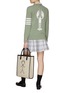 Figure View - Click To Enlarge - THOM BROWNE - Lobster Intarsia Four-Bar Stripe Pullover