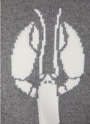  - THOM BROWNE - Lobster Intarsia Dolman Sleeve Knit Jacket