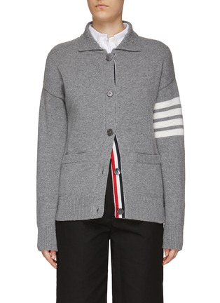 Main View - Click To Enlarge - THOM BROWNE - Lobster Intarsia Dolman Sleeve Knit Jacket