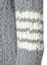  - THOM BROWNE - Four-Bar Stripe Irish Pointelle Merino Wool Cable Knit Cardigan