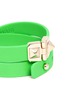 Detail View - Click To Enlarge - VALENTINO GARAVANI - 'Rockstud' double wrap hinge leather bracelet 