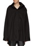 Main View - Click To Enlarge - BALENCIAGA - OVERSIZE LOGO EMBROIDERED UPTURNED COLLAR SHIRT