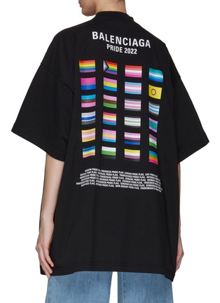 Back View - Click To Enlarge - BALENCIAGA - PRIDE SERIES OVERSIZED VINTAGE T-SHIRT
