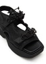 Detail View - Click To Enlarge - CECILIE BAHNSEN - ‘MAY’ CAMELLIA APPLICATION PLATFORM SANDALS