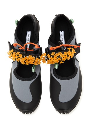 Detail View - Click To Enlarge - CECILIE BAHNSEN - ‘SARA OPEN’ CUTOUT DETAILS BEADS EMBELLISHED LOW TOP SNEAKERS