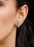 Detail View - Click To Enlarge - ROBERTO COIN - ‘ROMAN BAROCCO’ DIAMOND RUBY 18K ROSE GOLD EARRINGS