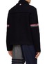 Back View - Click To Enlarge - THOM BROWNE - TRI-COLOURED ARMBANDS KNITTED WOOL WORKMAN JACKET