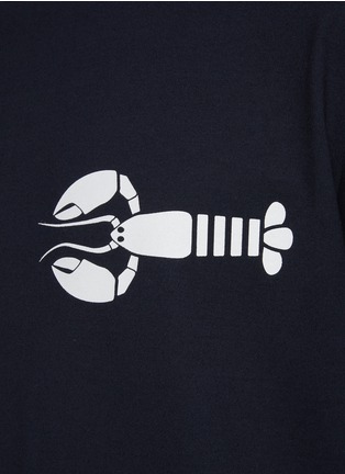  - THOM BROWNE - Lobster Print Cotton Crewneck T-Shirt