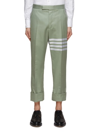 Main View - Click To Enlarge - THOM BROWNE - FOUR-BAR FIT 1 CLASSIC BACKSTRAP DETAIL SUITING PANTS