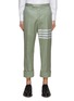 Main View - Click To Enlarge - THOM BROWNE - FOUR-BAR FIT 1 CLASSIC BACKSTRAP DETAIL SUITING PANTS
