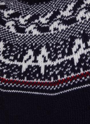  - THOM BROWNE - Icelandic Fair Isle Virgin Wool Sweater