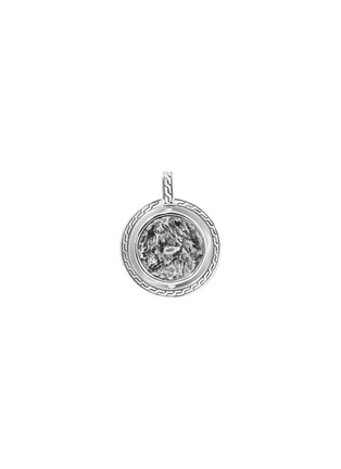 Main View - Click To Enlarge - JOHN HARDY - ‘CLASSIC CHAIN’ RETICULATED SILVER ROUND PENDANT