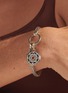Detail View - Click To Enlarge - JOHN HARDY - ‘CLASSIC CHAIN’ RETICULATED SILVER ROUND PADMA AMULET PENDANT