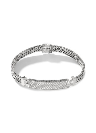 Main View - Click To Enlarge - JOHN HARDY - ‘CLASSIC CHAIN’ DIAMOND PAVE STERLING SILVER STATION BRACELET