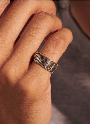 Detail View - Click To Enlarge - JOHN HARDY - ‘BAMBOO’ STERLING SILVER BAND RING