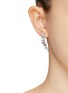 Figure View - Click To Enlarge - CZ BY KENNETH JAY LANE - CUBIC ZIRCONIA CRAWLER EARRINGS