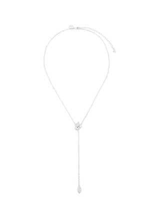 Main View - Click To Enlarge - CZ BY KENNETH JAY LANE - CUBIC ZIRCONIA CLUSTER LARIAT NECKLACE