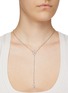 Figure View - Click To Enlarge - CZ BY KENNETH JAY LANE - CUBIC ZIRCONIA CLUSTER LARIAT NECKLACE