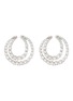 Main View - Click To Enlarge - CZ BY KENNETH JAY LANE - CUBIC ZIRCONIA SWIRL MOTIF EARRINGS