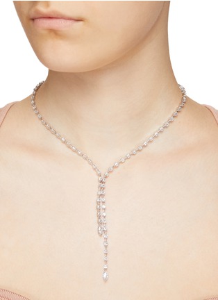 Figure View - Click To Enlarge - CZ BY KENNETH JAY LANE - CUBIC ZIRCONIA LARIAT NECKLACE