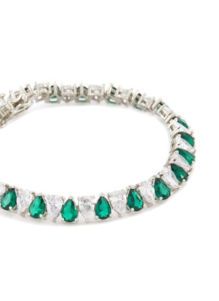 Detail View - Click To Enlarge - CZ BY KENNETH JAY LANE - Pear Cut Cubic Zirconia Bracelet