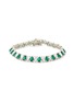 Main View - Click To Enlarge - CZ BY KENNETH JAY LANE - Pear Cut Cubic Zirconia Bracelet
