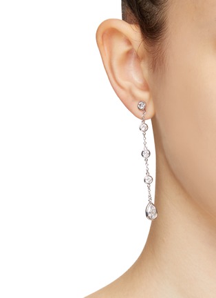 Figure View - Click To Enlarge - CZ BY KENNETH JAY LANE - CUBIC ZIRCONIA DROP EARRINGS