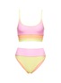 Main View - Click To Enlarge - BEACH RIOT - Colour Blocking 'Eva' Swimming Top & 'Emmy' High Waist Swimming Bottom