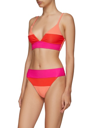 Front View - Click To Enlarge - BEACH RIOT - COLOURBLOCKING ‘RIZA' SWIMSUIT TOP & ‘ALEXIS' SWIMSUIT BOTTOM