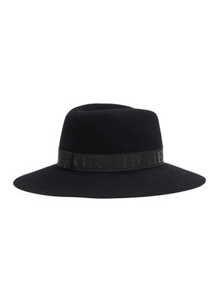 Figure View - Click To Enlarge - MAISON MICHEL - ‘VIRGINIE’ ALL OVER RIBBON FELT FEDORA HAT