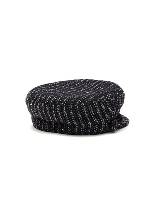 Figure View - Click To Enlarge - MAISON MICHEL - ‘NEW ABBY’ STRIPY TWEED SAILOR CAP